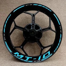 For YAMAHA MT10 MT-10 17 inch Wheel Hub Rim Decorative Decal Reflective Sticker