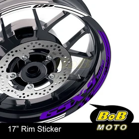 BLUE AA01 17" Wheel Rim Decals Sticker Inner For Suzuki GSXS 1000 16-19 17 18