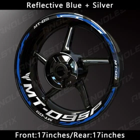Reflective Motorcycle Wheel Sticker Rim Tape Decals Fits For YAMAHA MT09SP