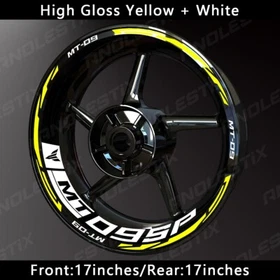 Reflective Motorcycle Wheel Sticker Rim Tape Decals Fits For YAMAHA MT09SP