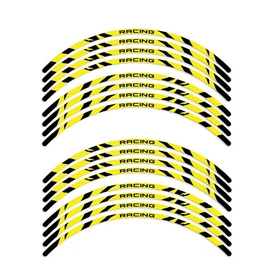 Yellow WILD2 Wheel Sticker 17 inch Rim For Yamaha YZF-R1M 15 16 17 18 19 20