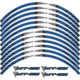 Motorcycle stripes Wheel Hub Rim Strip Sticker Decal For YAMAHA MT-09 15-19