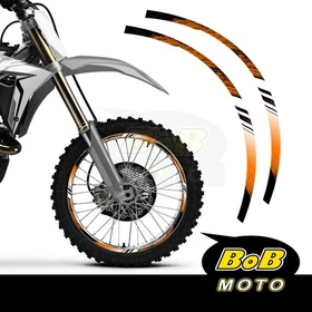 YELLOW SHADE Wheel Stickers Decals Dirt Bike For Suzuki RMZ 250 04-21 06 07 08