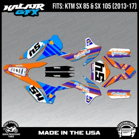 Graphics Kit for KTM 85SX 105SX SX85 SX105 (2013-2017) Split Series - Orange