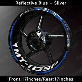 Reflective Motorcycle Wheel Sticker Rim Tape Decals Fits For YAMAHA MT10SP