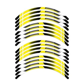 For Kawasaki VULCAN S 650 EN650 15 16 17 18 19 20 17 inch Wheel Sticker Yellow
