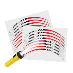 SH18 Yellow Reflective Wheel Sticker Tape For Yamaha FZ6 04-09 08 07 06 05