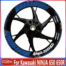 17 Inch Motorcycle Wheel Decals Rim Stickers Sets For Kawasaki NINJA 650 650R