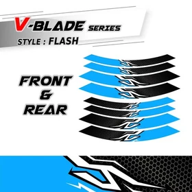 For Suzuki SV 650X 19-20 0 Motorcycle Inner Rim Sticker A01B Red