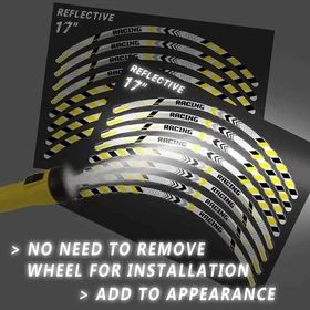 Retroreflective Rim Wheel Sticker SH16 For Ducati Hypermotard 950 19-21 20