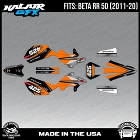Graphics Kit for Beta RR50 (2011-2020) Screech Series - ORANGE