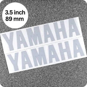 Yamaha REFLECTIVE White Decals R1 R6 MT07 MT09 Zuma UV Racing Graphics fz6r yzf