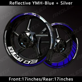 Reflective Motorcycle Wheel Sticker Rim Tape Decals Fits For YAMAHA MT03