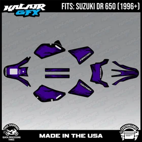Graphics Kit for Suzuki DR650 (All Years) DR 650 Ember Series - PURPLE