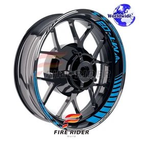 Aqua Blue Wheel Rim Sticker Model Kit For Yamaha 17 inch Wheel Motorcycles