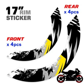 For Yamaha MT09 18-24 23 22 21 20 Wheel Inner Rim Stickers 17 inch S03B Blue