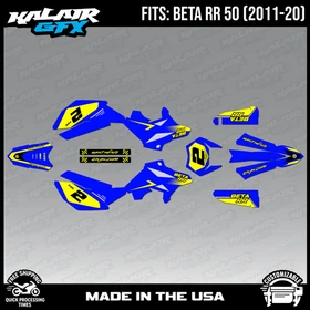 Graphics Kit for Beta RR50 (2011-2020) Flight Series - BLUE