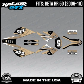 Graphics Kit for Beta RR50 (2006-2010) Screech Series - TAN