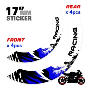 For Yamaha YZF-R1S 16-18 17 Wheel Inner Rim Stickers 17 inch S05W Blue