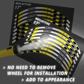 SH19 Red Reflective Wheel Sticker Tape For Ducati 1299 Panigale 2015-2019