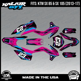 Graphics Kit for KTM 85SX 105SX SX85 SX105 (2013-2017) Guard Series - MAGENTA