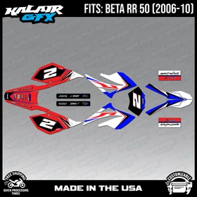 Graphics Kit for Beta RR50 (2006-2010) Razor Series - BLUE
