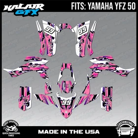 Graphics Kit for Yamaha ATV YFZ50 YFZ-50 (All Years) Incision - PINK