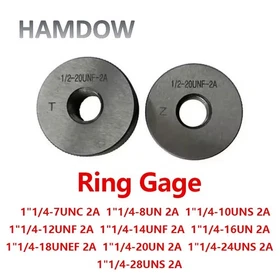 American Standard Ring Gauge 1-1/4-7 8 10 12 14 16 18 20UN UNS UNC UNEF UNF Gage