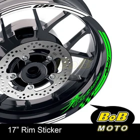 WHITE 17" Rim Stickers Decals Custom AA02 For Suzuki GSX1300R Hayabusa 99-20 18
