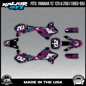 Graphics Kit for YAMAHA YZ125 YZ250 YZ 125 250 (1993-1995)  Core - MAGENTA