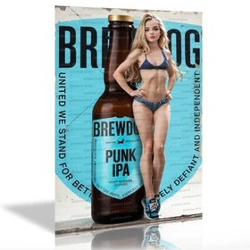 Metal Tin Aluminum Sign Signs 29x20cm 11x8in Plaque man cave Tiki Bar Sexy Girl
