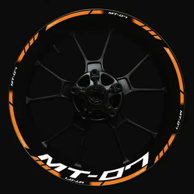 For Yamaha MT-07 mt07 Wheel Hub Rim Decorative Decal Reflective Sticker