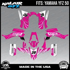 Graphics Kit for Yamaha YFZ 50 YFZ50 (All Years) Factory Series - Magenta