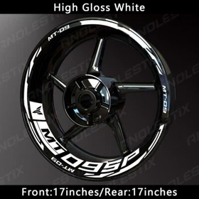 Reflective Motorcycle Wheel Sticker Rim Tape Decals Fits For YAMAHA MT09SP