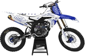 Yamaha YZ250 YZ125 1996-2001 Full MX Graphics Kit Blue White Racing Decals Wrap
