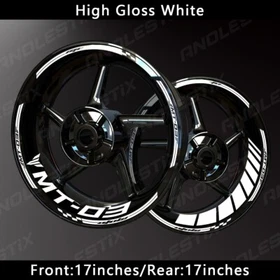 Reflective Motorcycle Wheel Sticker Rim Tape Decals Fits For YAMAHA MT03