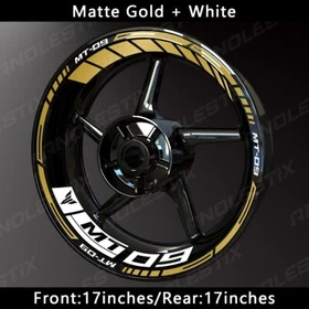 Reflective Motorcycle Wheel Sticker Rim Tape Decals Fits For YAMAHA MT09