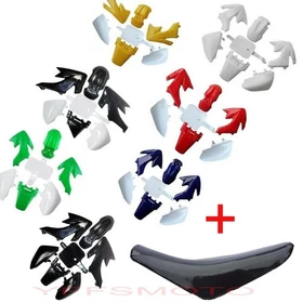 Plastic Fender Fairing + Seat For Honda XR50 CRF50 125cc SSR 110cc DR49 PIT BIKE