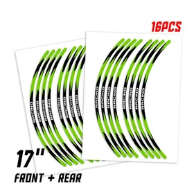Green RUSH1 Wheel Sticker 17 inch Rim For Honda CB1100 EX 14 15 16 17 18 19 20