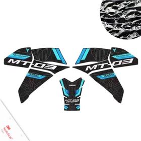 For Yamaha MT-03 2024 2023 Motorcycle Fuel Tank Anti Slip Decal Side Sticker