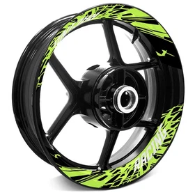 Yellow Inner Decal Wheel Rim Stickers S20W For Yamaha FJ09 MT-09 Tracer 18 19 20