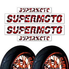 Supermoto Wheel 17" Inner Rim Stickers W03 For Honda XR 250SM 03 04 05 XR250 SM
