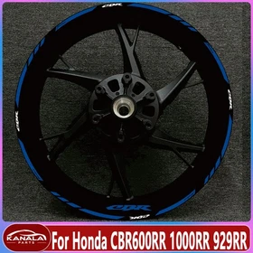 17" Motorcycle Front/Rear wheel decals Rim stickers Set For Honda CBR600RR 650R
