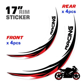 For Suzuki SV 650X 19-20 0 Wheel Inner Rim Stickers 17 inch S01W Green