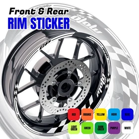 For Yamaha FZ07 MT-07 18-24 23 22 GP01 Rim Wheel Stickers Decal 17 inch Purple