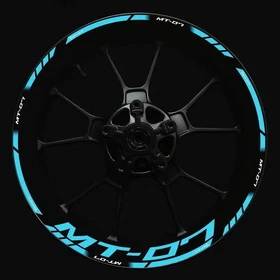 Wheel Hub Rim Decorative Decal Reflective Sticker For Yamaha MT-07 mt07