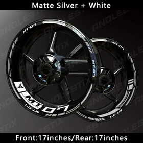 Reflective Motorcycle Wheel Sticker Rim Tape Decals Fits For YAMAHA MT07