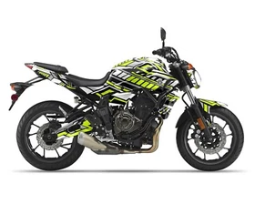 Complete Graphic Kit Decal Sticker "Steel" For Yamaha MT07 MT-07 2014-2023