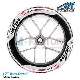 J05 17'' Rim Sticker Strip Tapes Vinyl Decal For Yamaha FZ09 FZ6R FZ10 FZS600