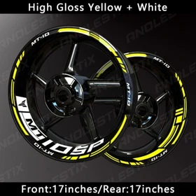 Reflective Motorcycle Wheel Sticker Rim Tape Decals Fits For YAMAHA MT10SP